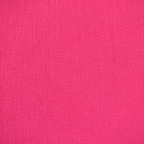 Crêpe Lara polyviscose gaufré fuchsia