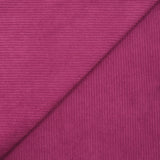 Velours polyester côtelé magenta