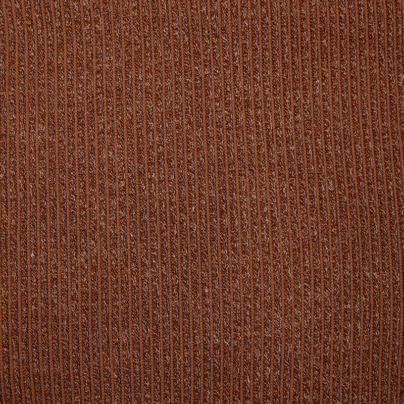 Maille Bianca côtelée marron