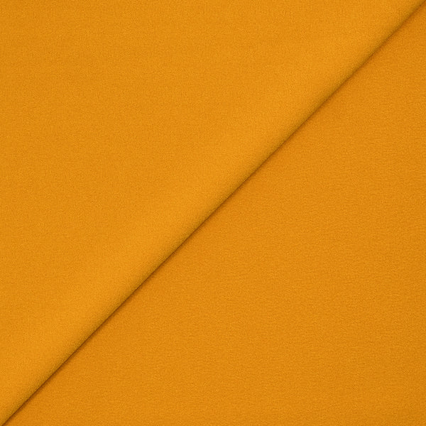 Crêpe de polyester moutarde