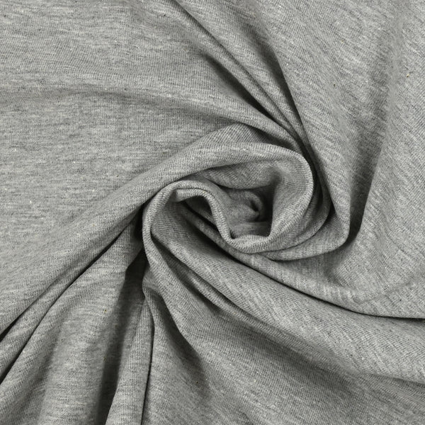 Jersey de algodón orgánico gris chino