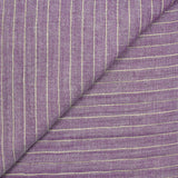 Double gaze rayée lurex doré fond violet