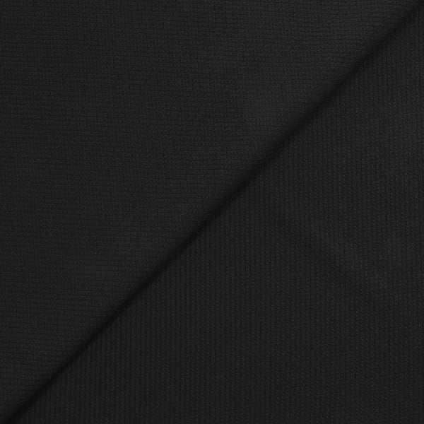 Maille de polyester gaufrée noir
