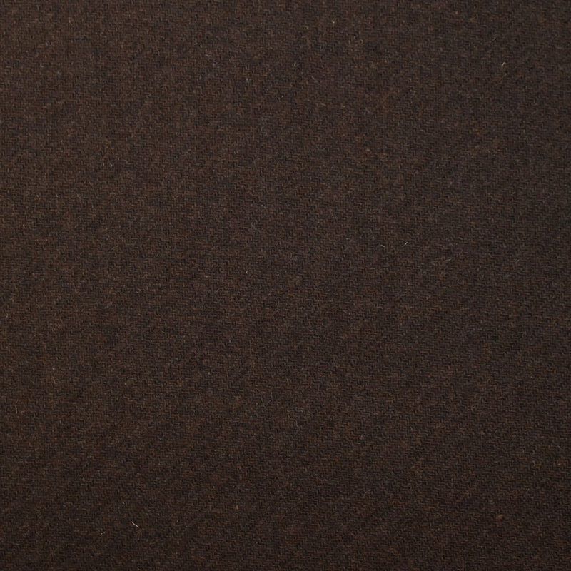 Sergé de laine mélangée chocolat