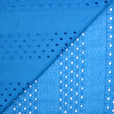 Azure blue dina English embroidery