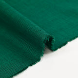 Voile de coton texturé vert émeraude
