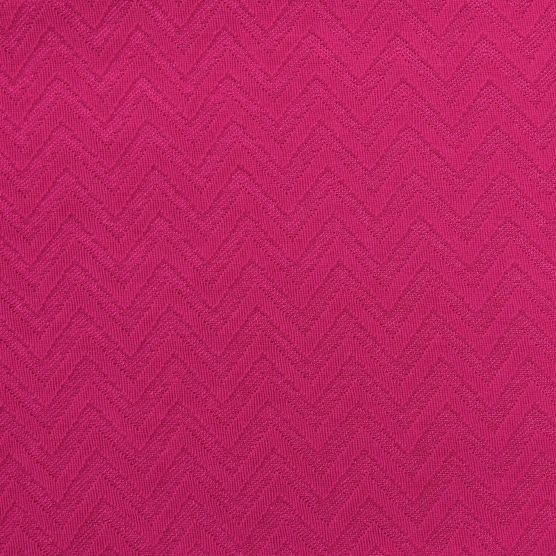 Maille fine polyester chevrons rose