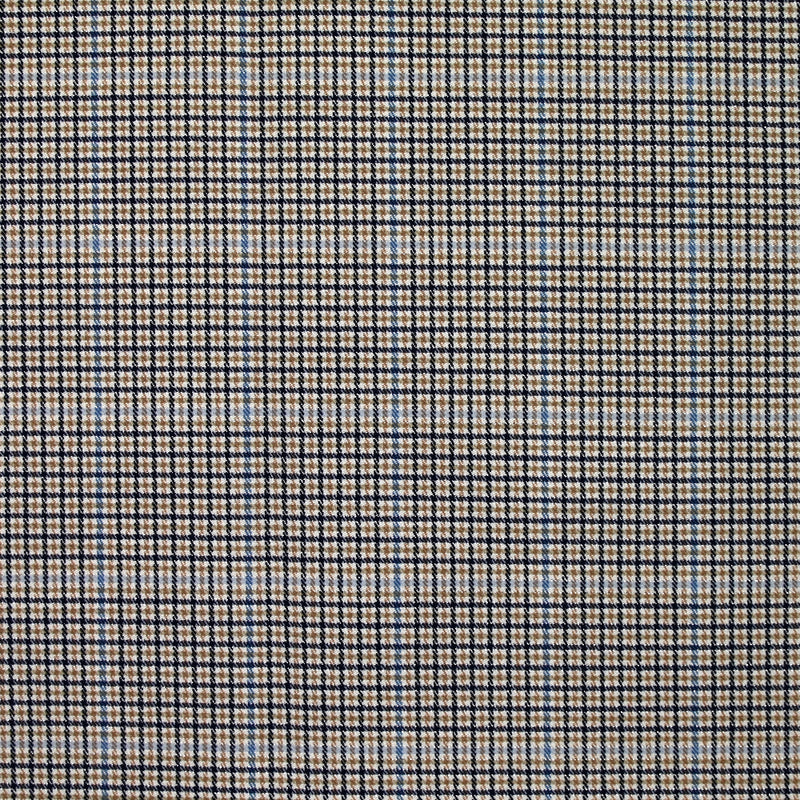 Polyviscose Lurex prince de galles Lilia bleu ciel