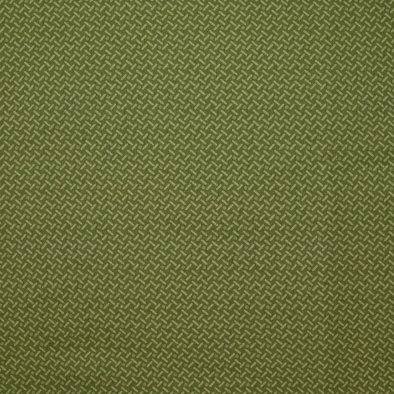 Popeline de coton imprimée chemin en labyrinthe fond kaki