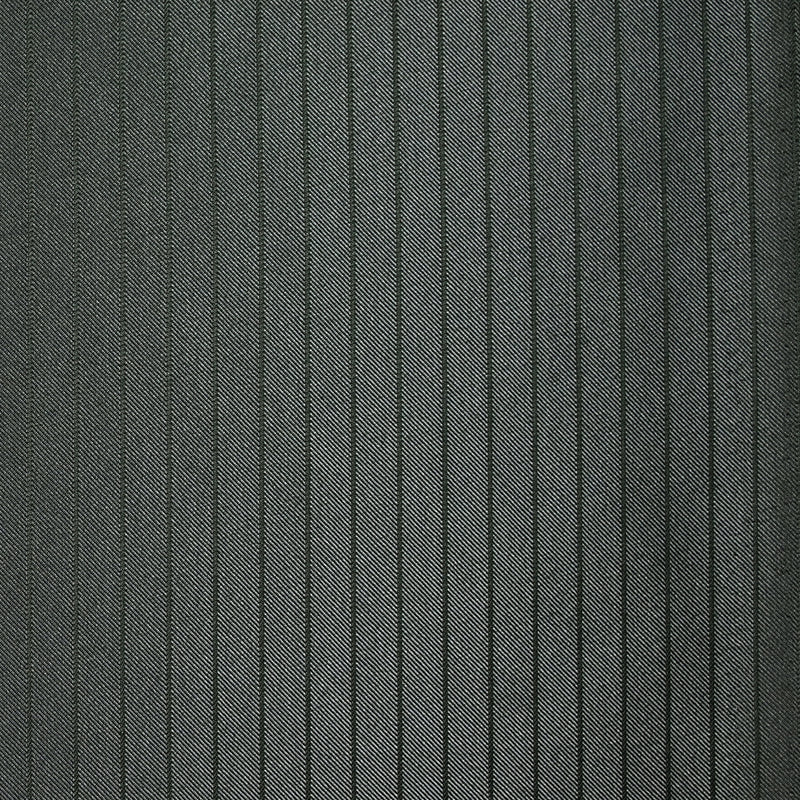 Twill de polyester rayé gris foncé et vert