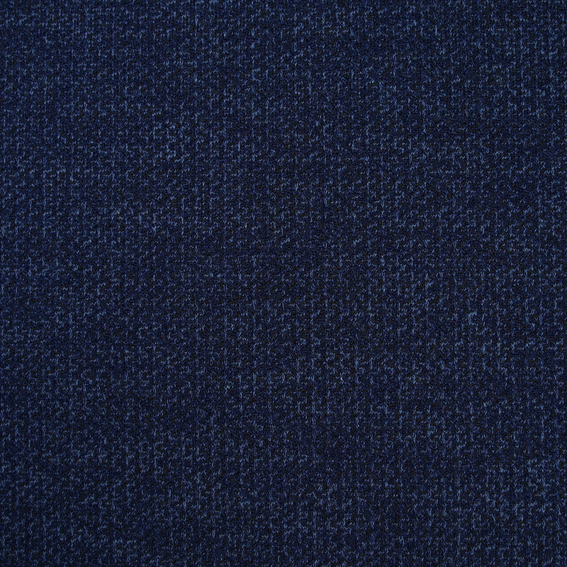 Maille polyester Lucas chiné bleu marine