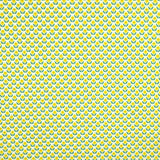 Popeline de coton imprimée fleurs pixelisées jaune