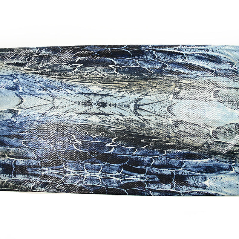 Jersey de polyester python fond marine