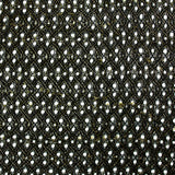 Dentelle polyester Daisy doré fond noir