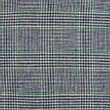 Lainage prince de galles blanc, marine, vert