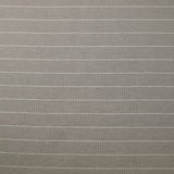 Jersey de coton rayé blanc fond gris taupe