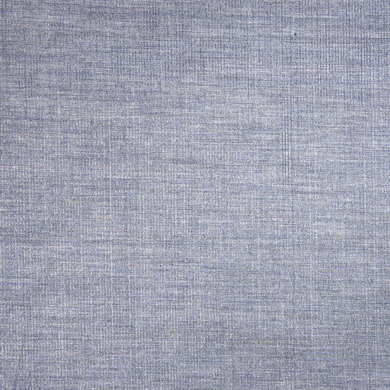 Toile de coton satiné bleu chiné beige