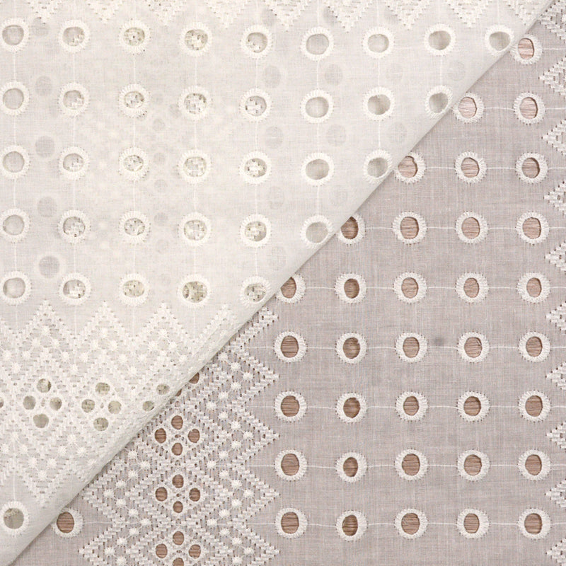 Broderie anglaise Lola blanc cassé