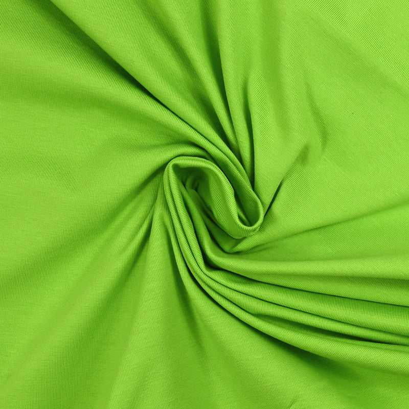 Jersey de algodón orgánico de manzana verde