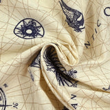 Polycoton Print Maritime Back Background Beige