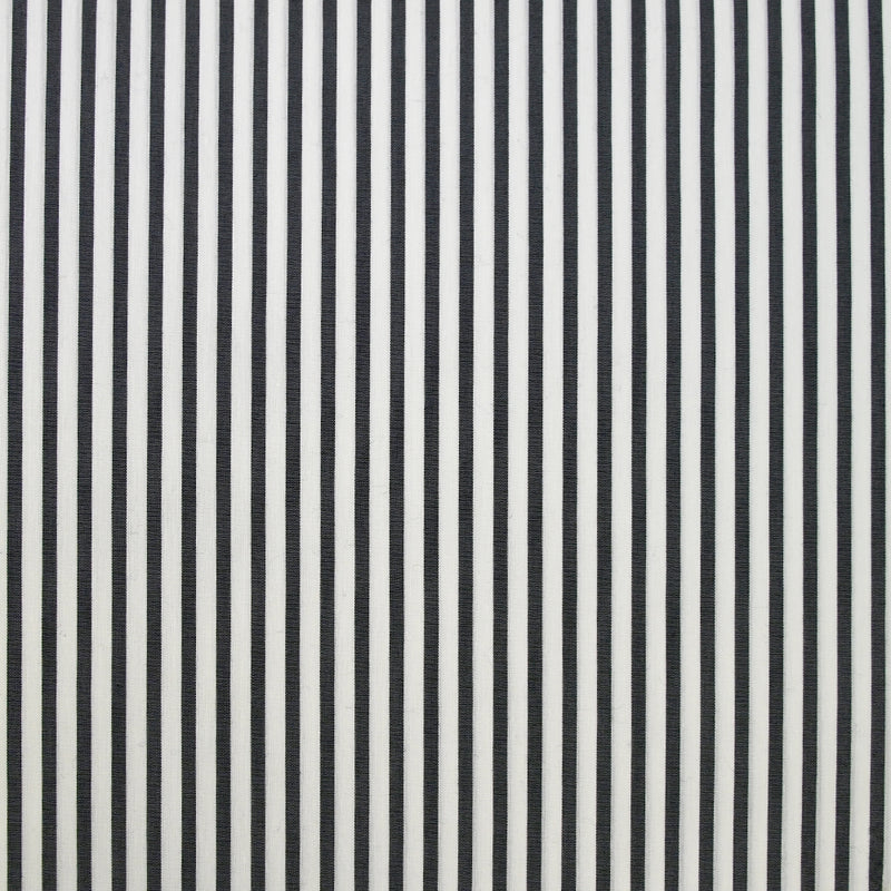 Coton chemise rayé noir et blanc