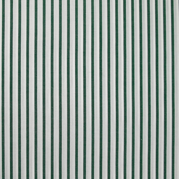Coton chemise rayé vert et blanc