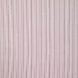 Coton imprimé rayé rose, blanc et gris