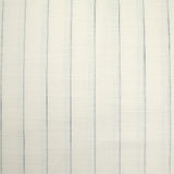 Coton tissé aspect lin rayé marine fond blanc cassé