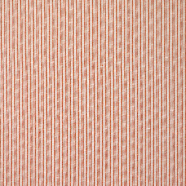 Coton tissé teint rayé double orange