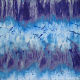 Crêpe fin Imprimé Tie & Dye Bleu Violet