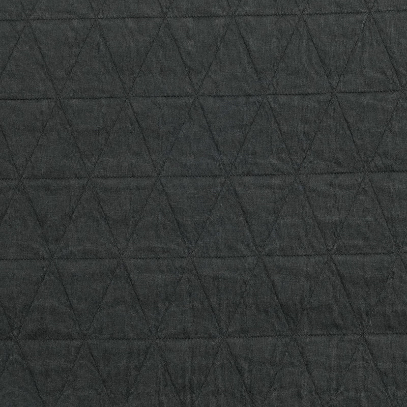 Jersey matelassé triangle fond noir