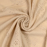 Double openwork embroidered gauze Candice beige