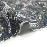 Blue Cachemire Printed Cotton Popeline