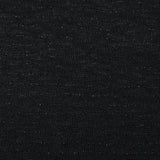 Maille de polyester rayures lurex fond noir