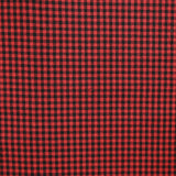 Polycoton Vichy 5 mm rouge et noir
