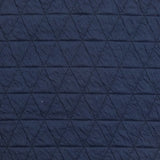 Jersey matelassé triangle fond bleu marine