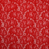 Dentelle polyester Dalia rouge