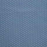 Toile polyester stretch à pois floqués