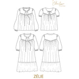 Patron de couture Blouse-Robe ZELIE