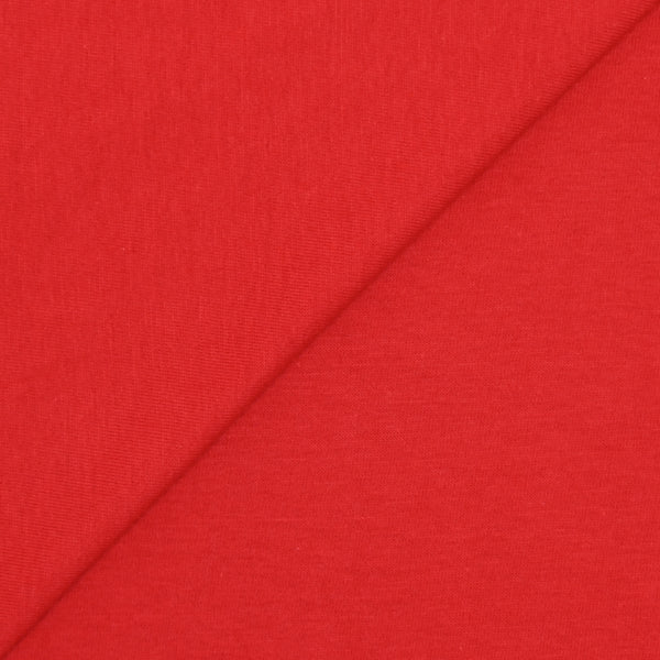 Jersey de coton flammé rouge