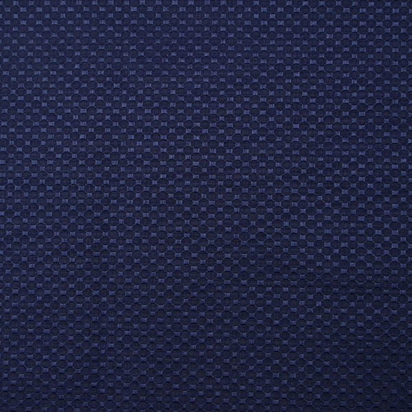 Jacquard satin nid d’abeille bleu marine