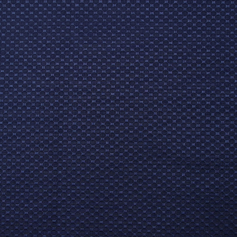 Jacquard satin nid d’abeille bleu marine