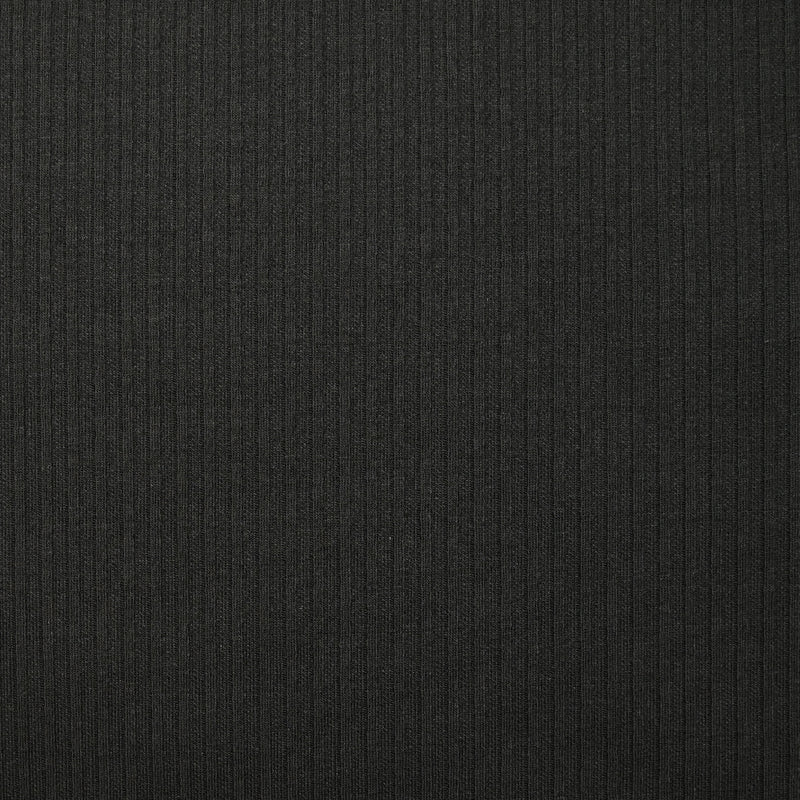 Jersey de polyester côtelé noir