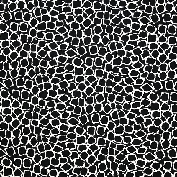 Jersey polyester écailles fond noir