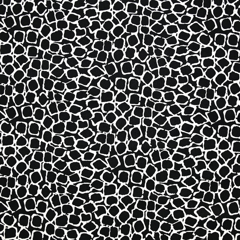 Jersey polyester écailles fond noir