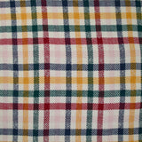Laine mélangée grattée tartan multicolore