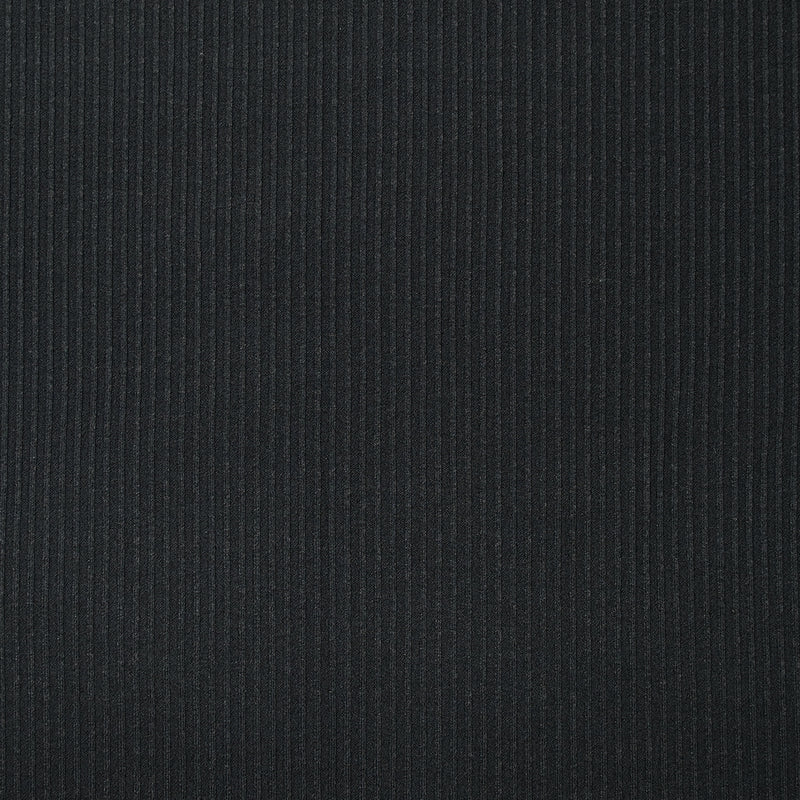 Maille de coton côtelé gris anthracite