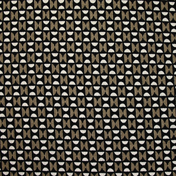 Maille de polyester sablier marron et noir