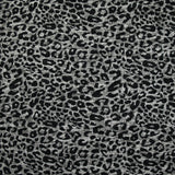 Maille fine polyviscose léopard gris et noir