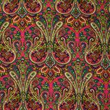 Polyester imprimé cachemire fond rose